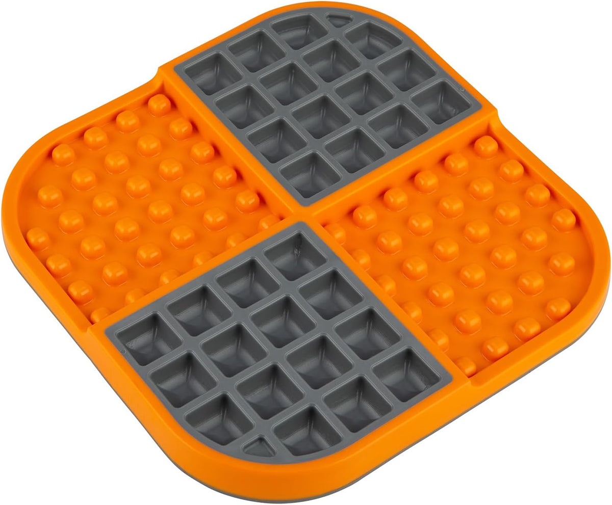 LickiMat Slomo, Cat Slow Feeder Lick Mat, Boredom Anxiety Reducer; Perfect for Food, Treats