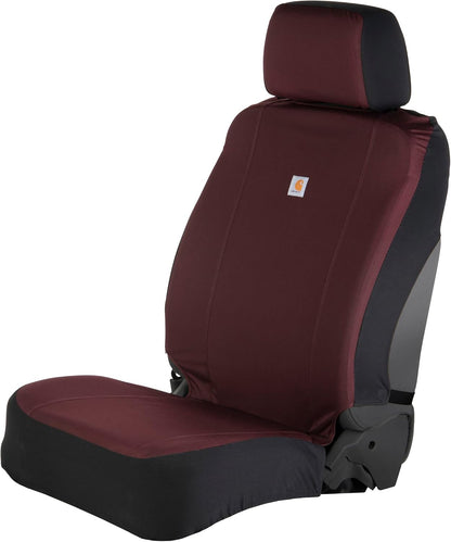Carhartt Universal Nylon Duck Canvas Fitted Bucket Seat Cover, Durable Seat Protection with Rain