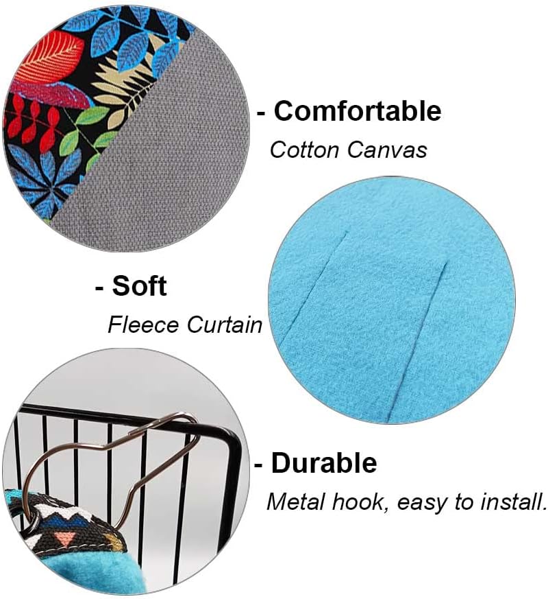 RIOUSSI Guinea Pig Hideout Hideaway Corner Fleece Toys Cage Accessories with Reversible Sides