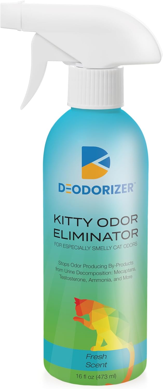 Kitty Odor Eliminator - Eliminates Strong Cat Odors, Litter Box Deodorizer, Stop Odors from Cat