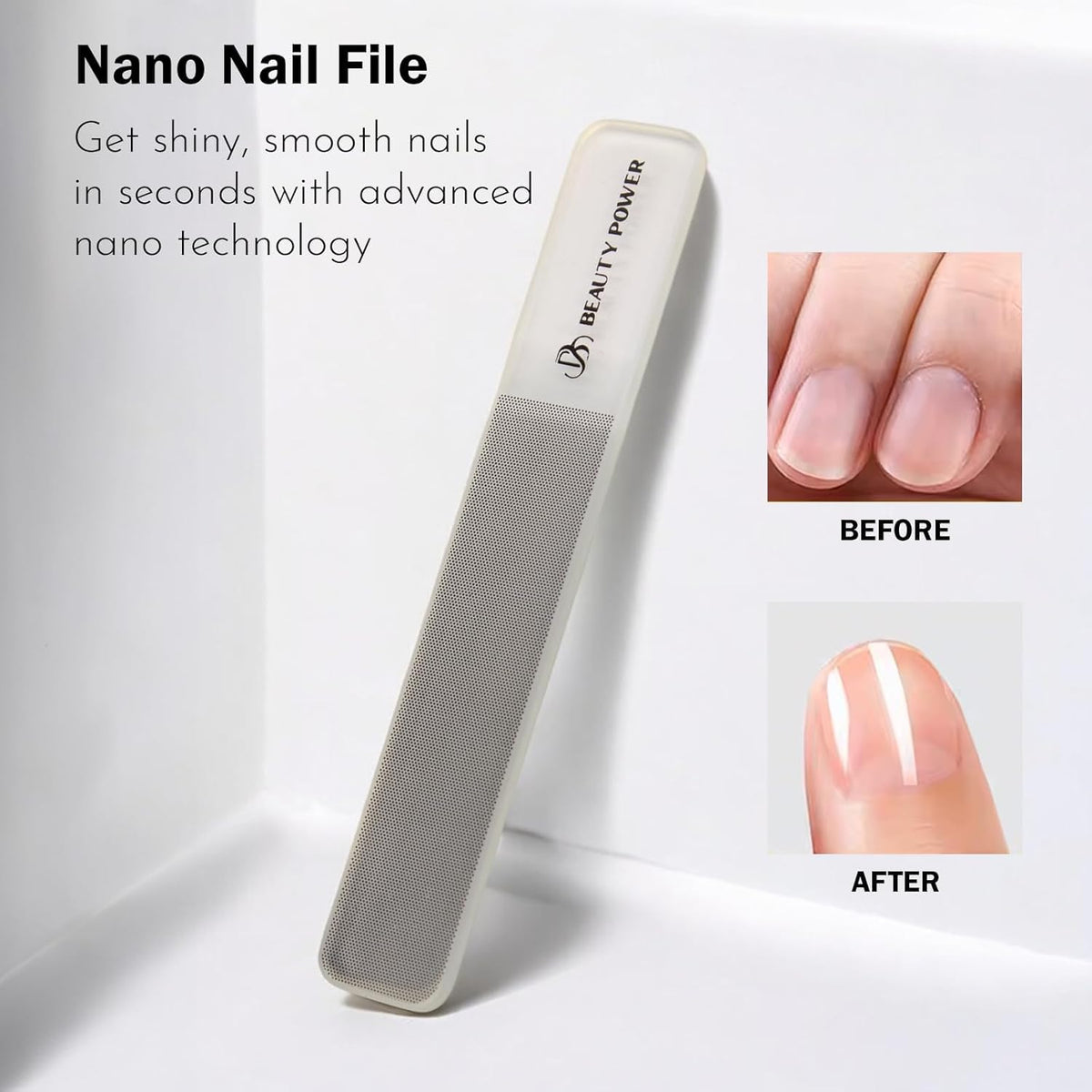 Nail Clippers Set 3 in 1 - Stainless Steel Toe Nail Clippers, Fingernail Clipper, Glass Nail File