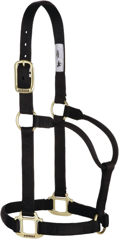Weaver Equine Nylon Horse Halter, Triple-Ply Cheek Design, Original Non Adjustable Halters for