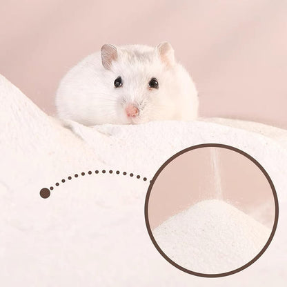 DR.DUDU Hamster Bath Sand, 6.6lb Dust Free Desert Sand or Potty Litter Sand for Hamster Chinchillas