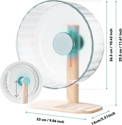 Super Silent Hamster Wheel 10.4 Inch, Magnetic Large Rat Wheel for Chinchilla, Gerbil, Guinea Pig