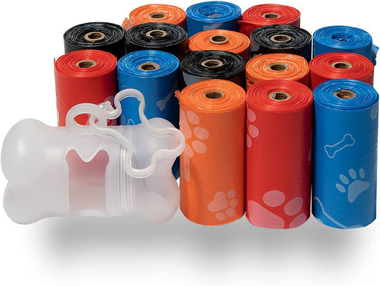 Best Pet Supplies Dog Poop Bags (240 Bags) for Waste Refuse Cleanup, Doggy Roll Replacements for