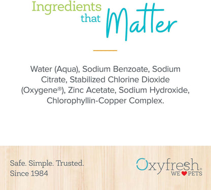 Oxyfresh Premium Pet Dental Care Solution Pet Water Additive: Best Way to Eliminate Bad Dog Breath