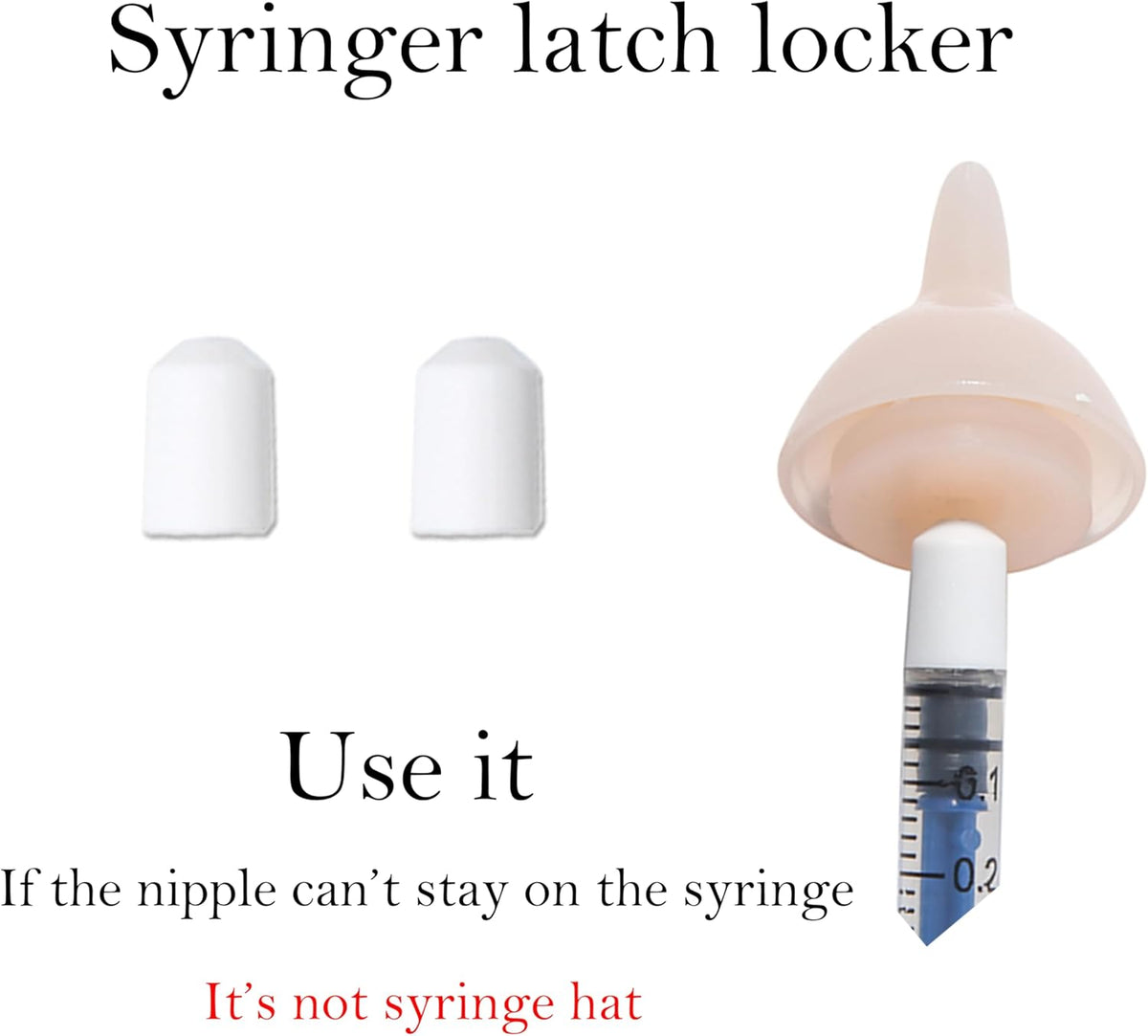Silicone Feeding Nipples and Syringes for Newborn Kittens, Puppies, Small Animals, Rabbits Dongdong