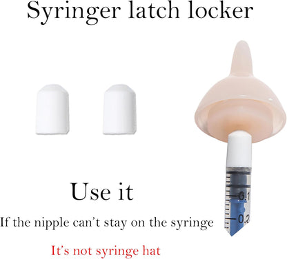 Silicone Feeding Nipples and Syringes for Newborn Kittens, Puppies, Small Animals, Rabbits Dongdong