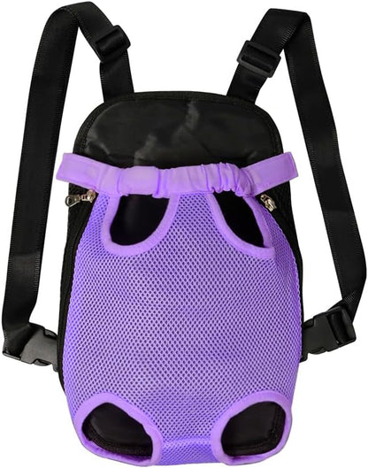 FEimaX Dog Carrier Backpack Pet Legs Out Front Cat Travel Bag, Adjustable Puppy Backpacks Carriers