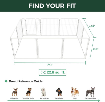 FXW Homeplus Unleashed Indoor Dog Playpen - Stress-Free and Safe Play, Heavy Duty 24 Inch 5 Acrylic
