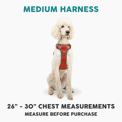 Embark Adventure Dog Harness, Reflective Trim No Pull Dog Harness Medium Sized Dogs - Military