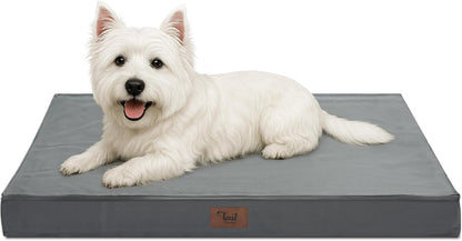 Outdoor Dog Bed for Small Dogs, Waterproof Dog Crate Bed for Small Dogs, Orthopedic Egg Crate Foam