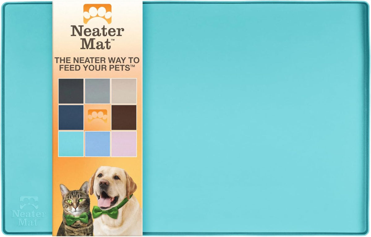Neater Pet Brands Neater Mat Pet Mats for Food and Water, Cat & Dog Bowl Mat Waterproof Silicone
