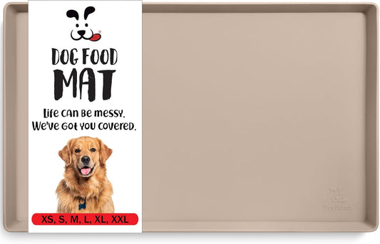 DogBuddy Dog Food Mat – Waterproof Dog Bowl Mat for Food and Water, Silicone Pet Feeding Mats for