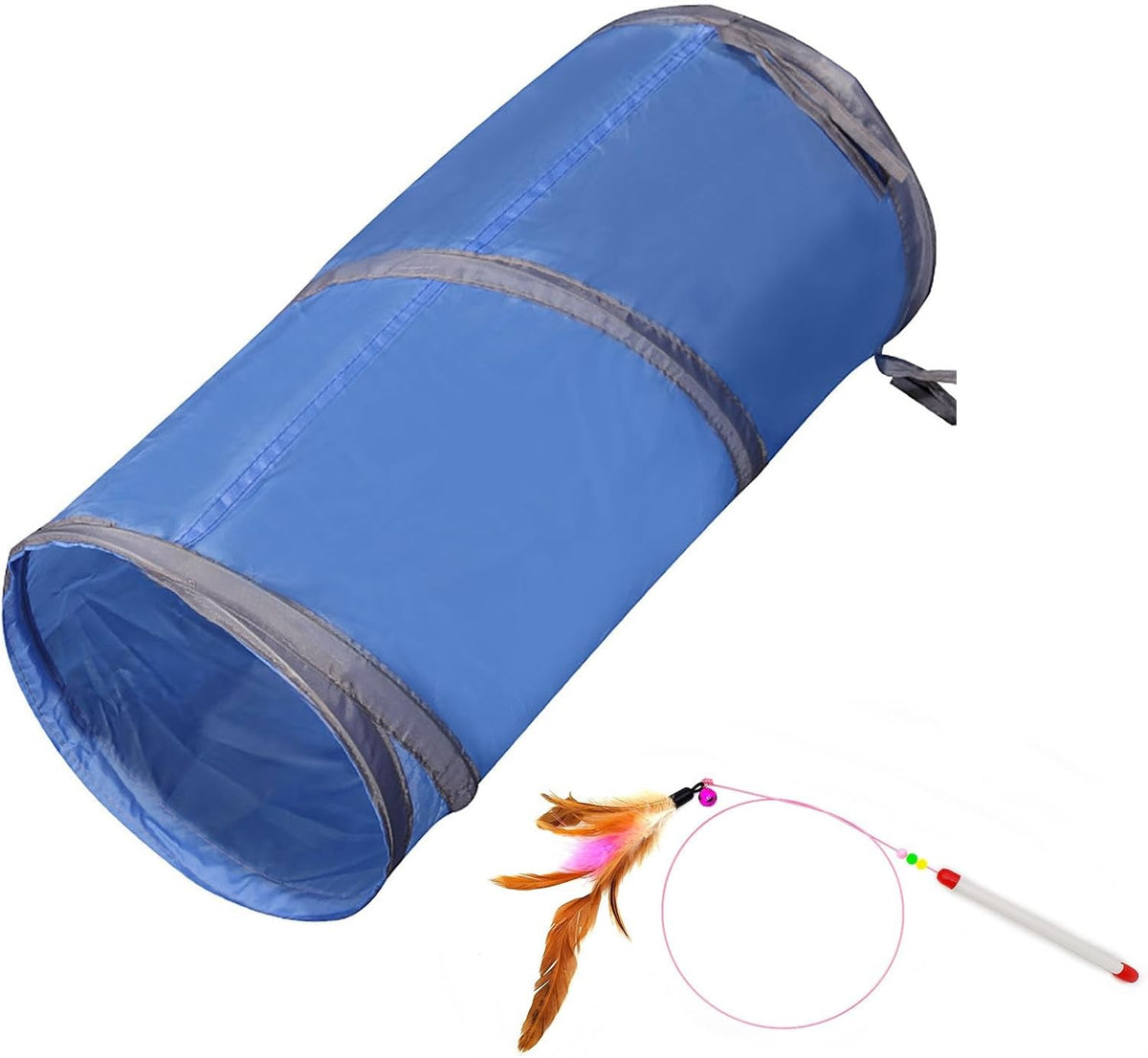 iCAGY Cat Tunnel for Indoor Cats Interactive, Rabbit Tunnel Toys, Pet Toys Play Tunnels for Cats