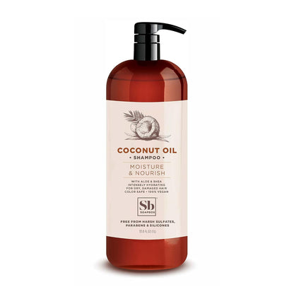 Soapbox Coconut Oil Shampoo, Harsh Sulfate Free, Paraben Free, Silicone Free, Color Safe, and Vegan