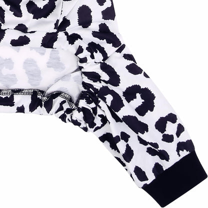 HDE Dog Pajamas One Piece Jammies Jumpsuit Pet Clothes Outfit Stretchy Lightweight Comfy Shirt Pjs