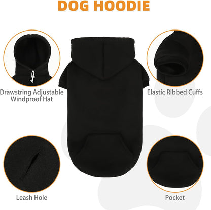 KOOLTAIL Dachshund Dog Hoodie - Soft and Warm Dogs Hoodie Sweater with Leash Hole and Pocket, Pet