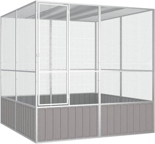 Steel Bird Cage, Large Flight King Bird Cage for Cockatiels African Grey Quaker Amazon Sun