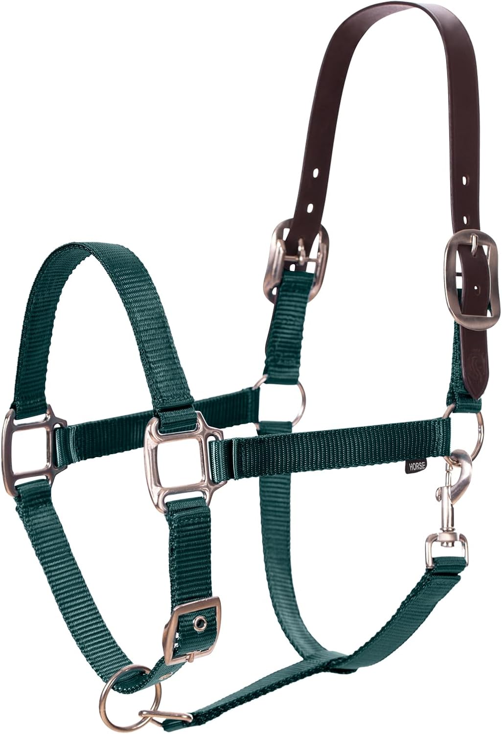 Equinavia Loki Adjustable Breakaway Horse Halter - Hunter Green - Horse