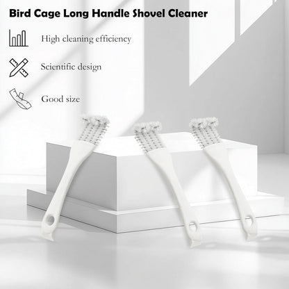 2Pcs Bird Cage Long Handle Shovel Cleaner, Bird Cage Tool Accessories Supplies, for Better Cleaning