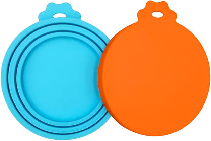 2 Pack Pet Food Can Covers, Silicone Universal Can Lids for Dog & Cat Food, BPA Free, One Fit Most