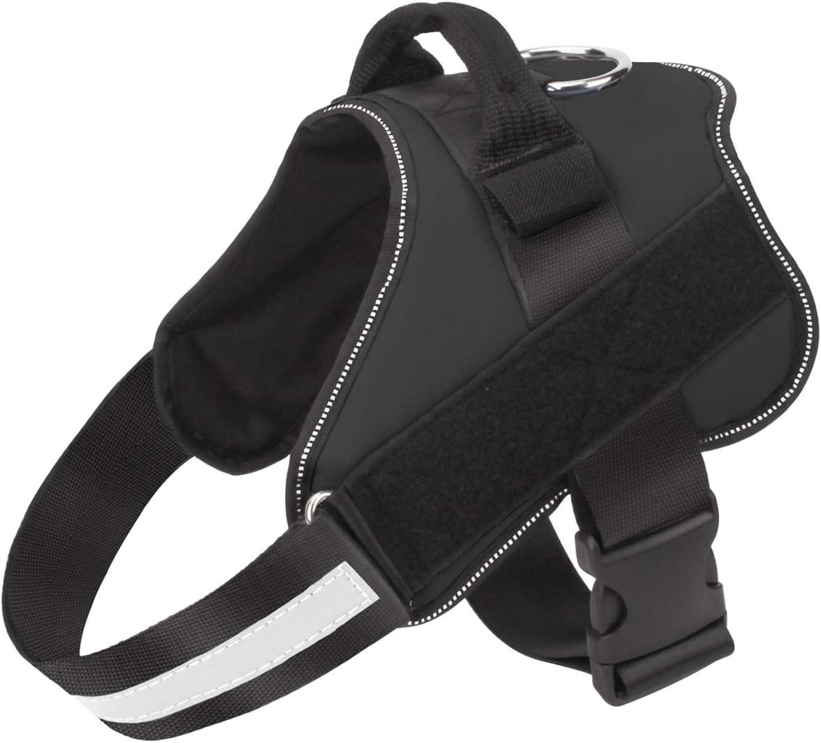 Bolux Dog Harness, No-Pull Reflective Dog Vest, Breathable Adjustable Pet Harness with Handle for