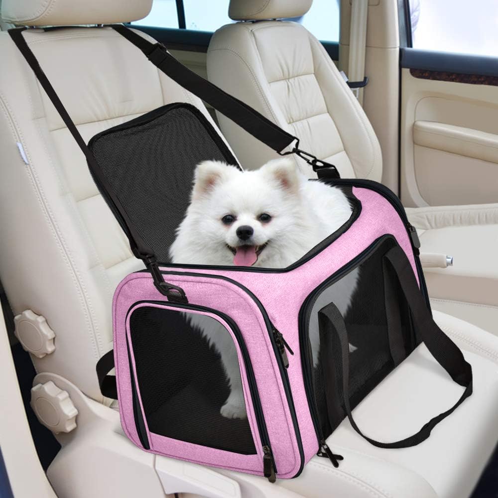 Large Cat Carriers Dog Carrier Pet Carrier for Large Cats Dogs Puppies up to 25Lbs, Big Dog Carrier