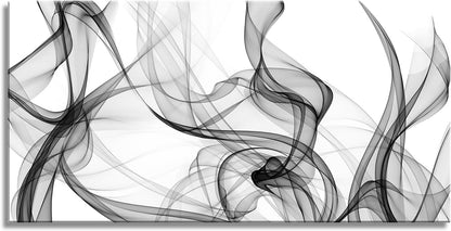 XXMWallArt FC3875 Abstract Wall Art Light Streak Black and White Abstract Line Canvas Wall Art for
