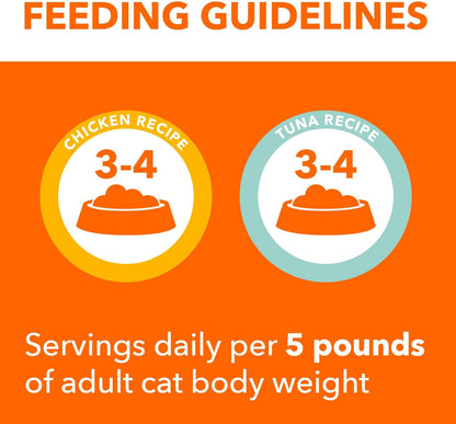 IAMS Perfect Portions Healthy Adult Wet Cat Food Pate, Chicken and Tuna Recipe Variety Pack, Easy