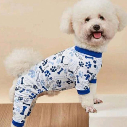 Vet-Approved Dog Pajamas Onesie for Small Medium Dog Clothes - Lightweight Soft Stretchy Puppy Pjs