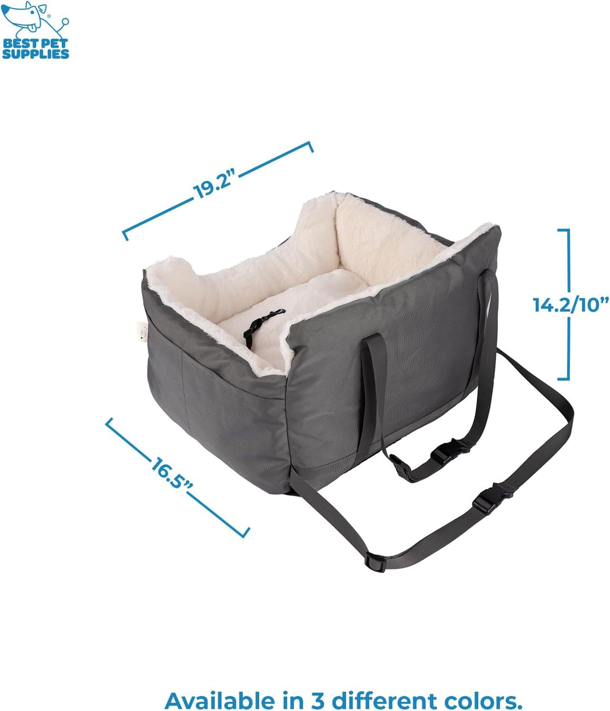 Best Pet Supplies Dog Pet Booster Seat, Dog Car Seats for Small Dogs & Medium Dogs, Soft Plush
