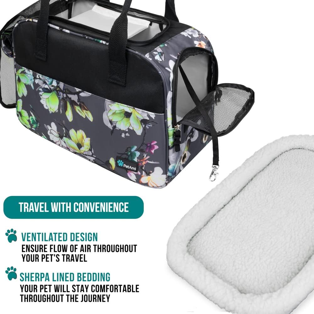 PetAmi Dog Purse Carrier for Small Dogs, Airline Approved Soft Sided Pet Carrier with Pockets