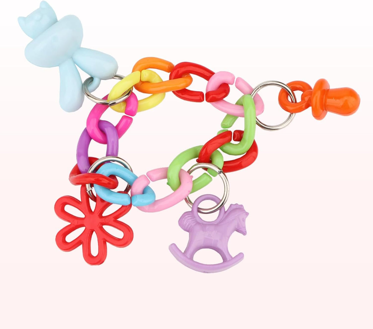 Hypeety Bird Parrot Foot Toy Chewing Swing Bite Toy Plastic Parrot Toys Bird Toys Macaw Toys for