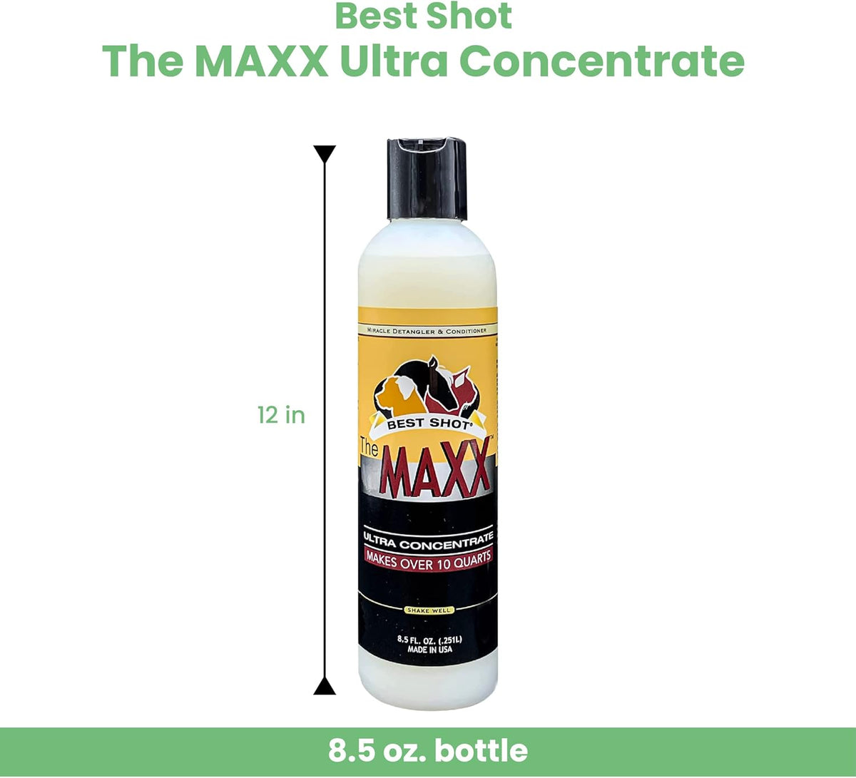 Best Shot The MAXX Ultra Concentrate Miracle Detangler and Conditioner, Moisturizing Conditioner