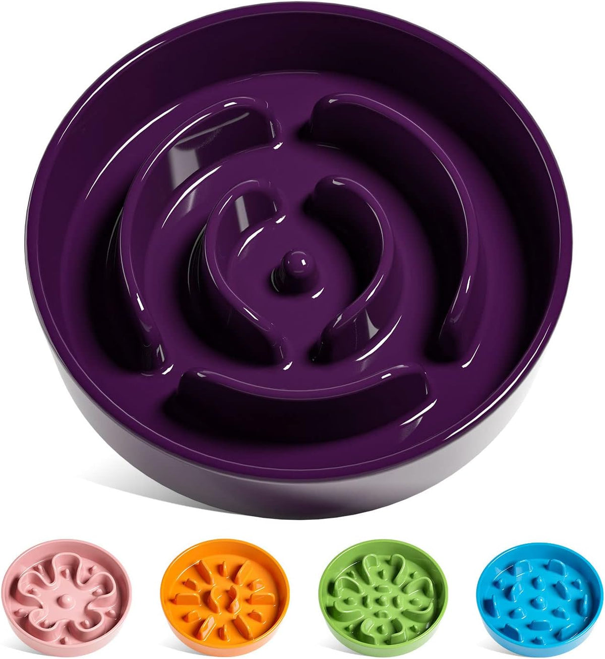 LE TAUCI Dog Bowls Slow Feeder Ceramic, 1.5 Cup Slow Feeding Bowl for Small and Medium Breed