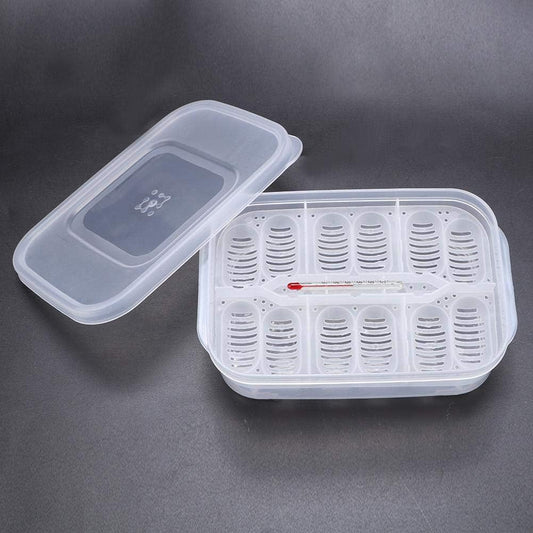 Zerodis Reptile Breeding Box, Plastic Incubator with Transparent Lid for Hatching Gecko, Lizards