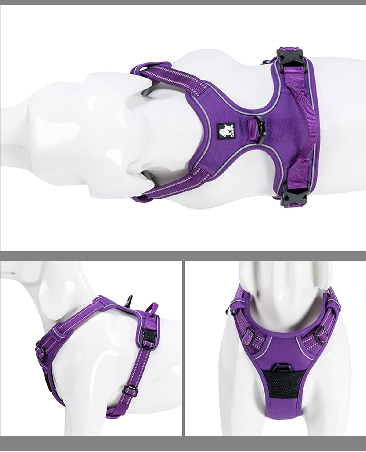 TRUE LOVE Truelove Adjustable No-Pull Dog Harness Reflective Pup Vest Harnesses Comfortable Control