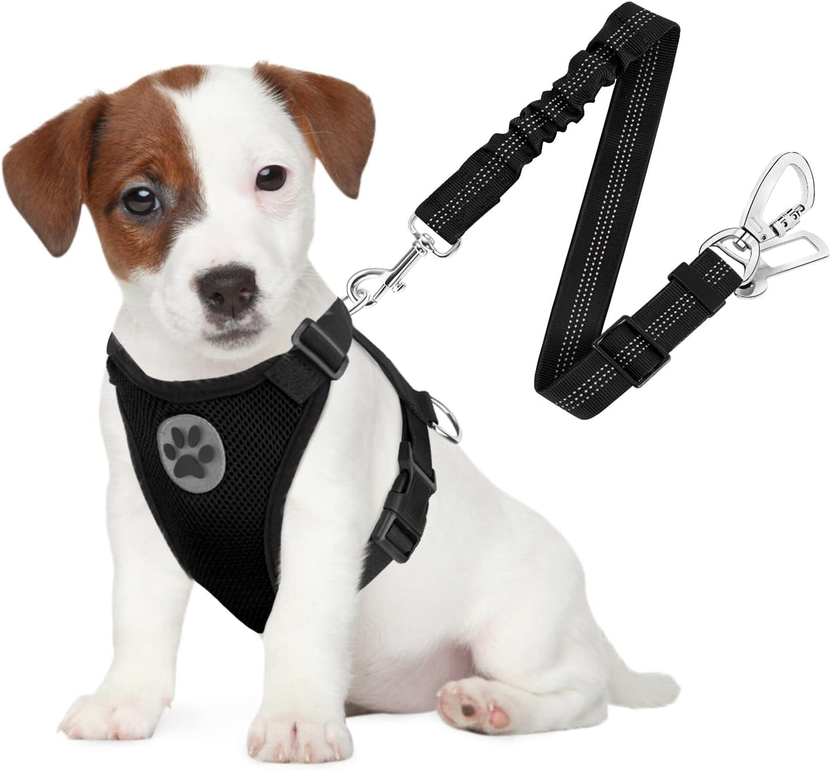 SlowTon Dog Seat Belt Harness for Car, Dog Car Harness Adjustable Mesh Breathable & Dog Seatbelt