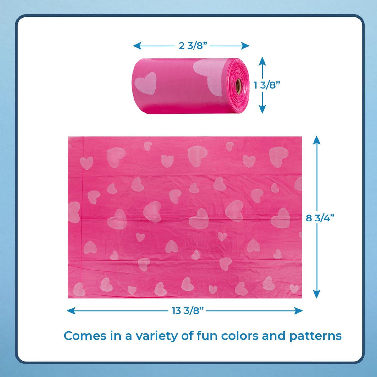 Best Pet Supplies Dog Poop Bags (150 Bags) for Waste Refuse Cleanup, Doggy Roll Replacements for