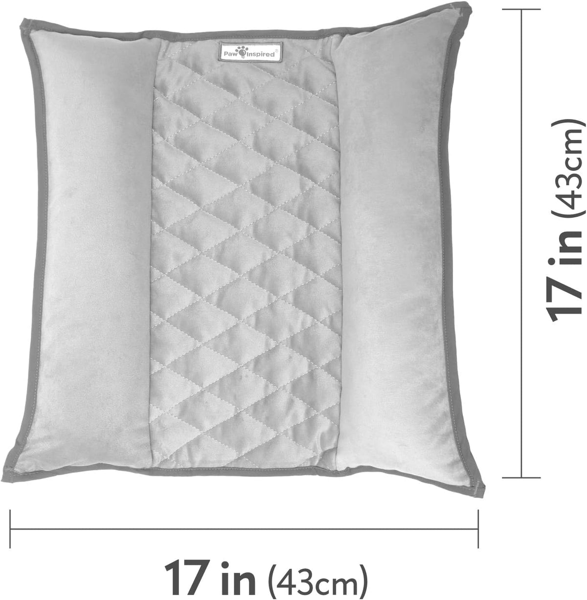 Paw Inspired Snuggle Bunny Bolster Bed for Rabbits, Cats, Dogs and Other Small Pets, Reversible