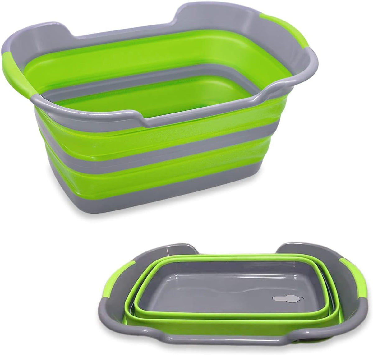 Multipurpose Collapsible Pet Bathtub with Drainage Hole for Puppy Small Dogs Cats, Portable Laundry