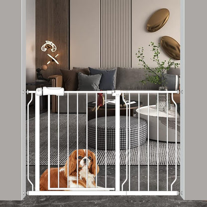 Safety Baby Gates for Doorway Stairs 43.5-48 Inch Extra Wide Child Gate for Kid Pet Dog Gate Indoor