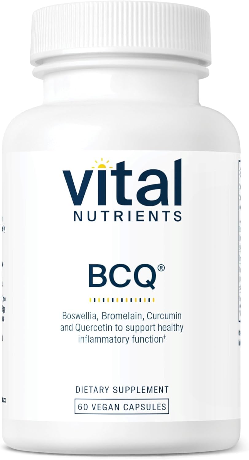 Vital Nutrients BCQ | Vegan Boswellia, Bromelain, Curcumin & Quercetin Supplement | Joint Support