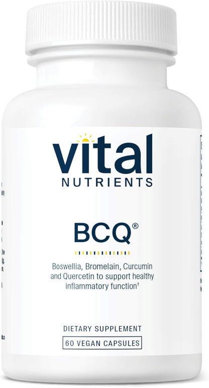 Vital Nutrients BCQ | Vegan Boswellia, Bromelain, Curcumin & Quercetin Supplement | Joint Support
