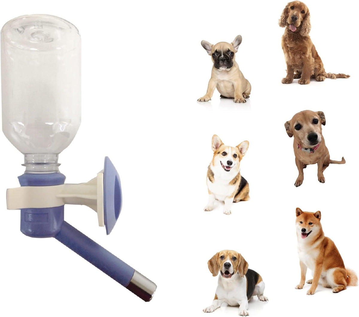 Choco Nose Patented No-Drip Dog Water Bottle/Feeder for Dogs/Cats and Other Small-Medium Sized