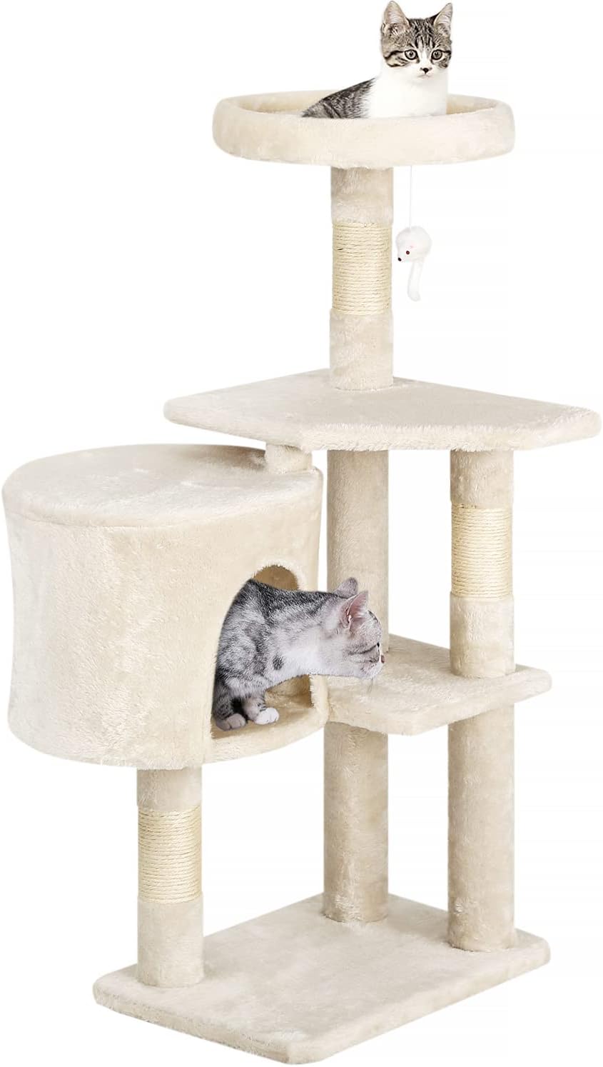 BestPet Cat Tree 36 inch Tall Scratching Toy Activity Centre Cat Tower Cat Condo Multi-Level