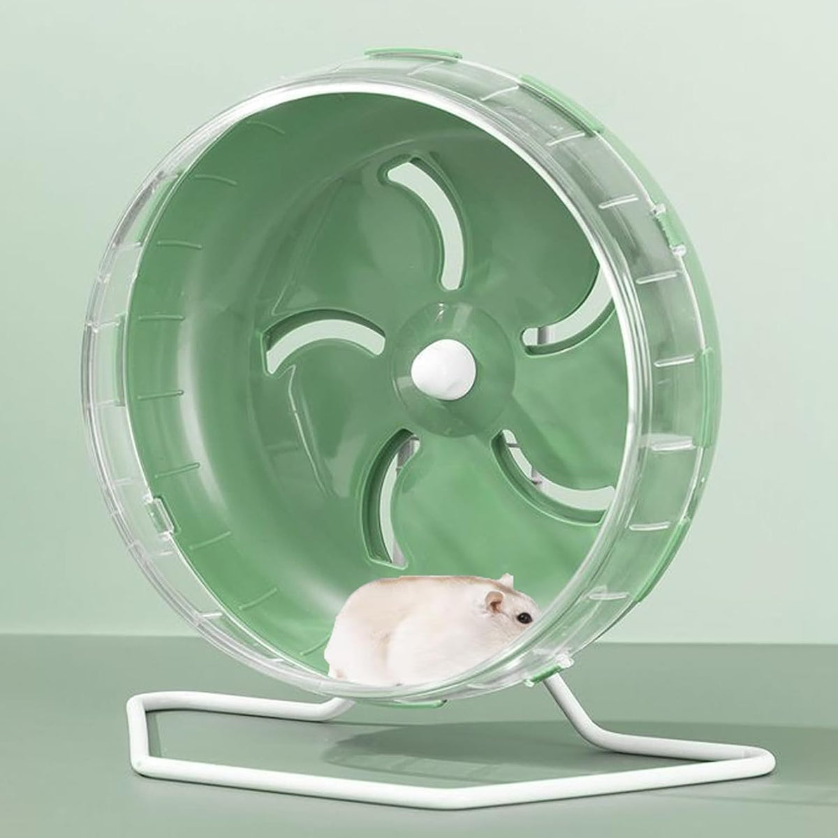 Jeeone Silent Hamster Wheel 7 inch, Hamster Exercise Wheel, Height-Adjustable Hamster Wheel Cage