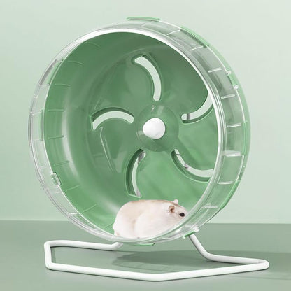 Jeeone Silent Hamster Wheel 7 inch, Hamster Exercise Wheel, Height-Adjustable Hamster Wheel Cage