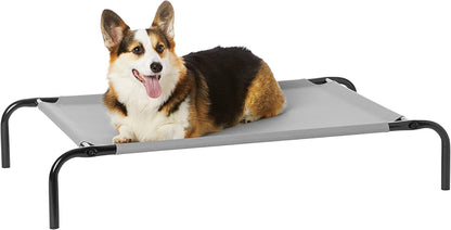 Amazon Basics Breathable Cooling Elevated Dog Bed with Durable Metal Frame, Medium, 43 x 26 x 7.5